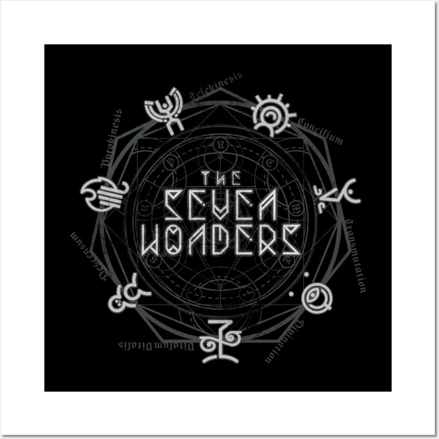 The Seven Wonders - graveyard grey Wall Art by HtCRU